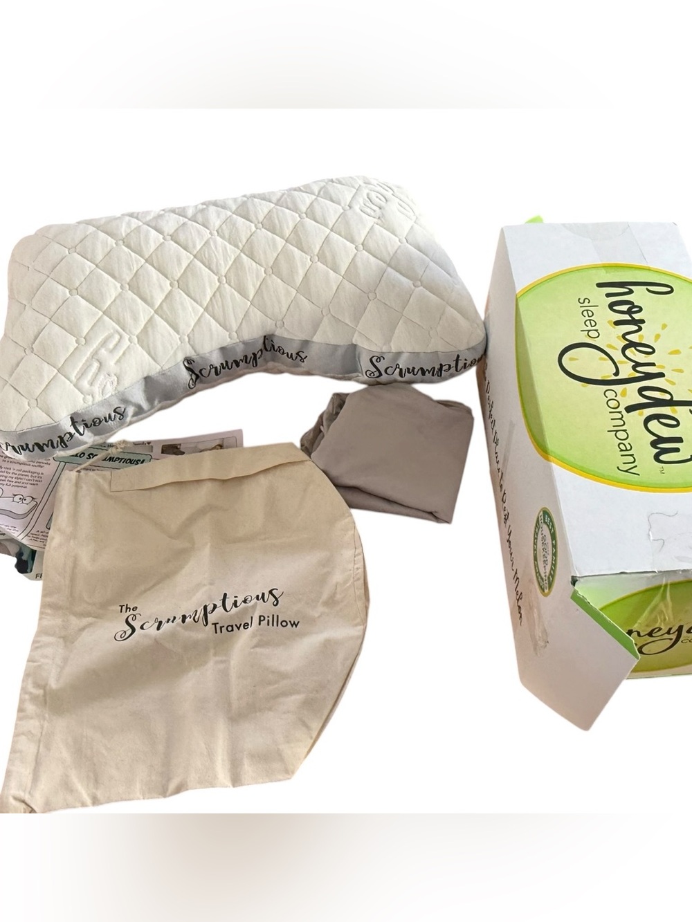 New In Box Honeydew Sleep Company The Scrumptious Travel Pillow Retail $219 - Picture 12 of 12